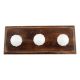 Milky Glass Top Wooden Hooks